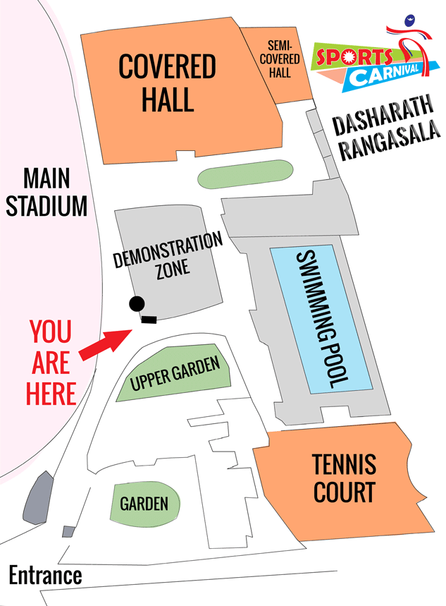 Map of Dasharath Rangasala